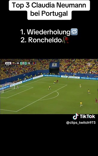 Top 3 Claudia Neumann bei Portugal – Wiederholung & Roncheldo