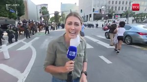 Watch: Journalist shot by rubber bullet in live Los Angeles protests coverage