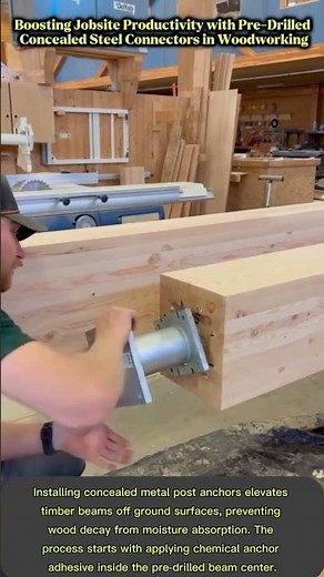 Streamlining Timber Frame Construction with Fast, Precise Metal Post Anchor Installation