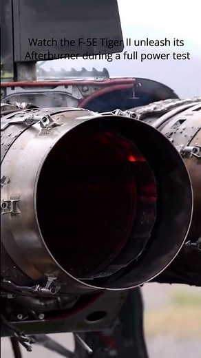 Watch the F-5E Tiger II unleash its Afterburner during a full power test