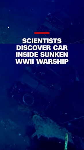 Scientists discover car inside sunken WWII warship