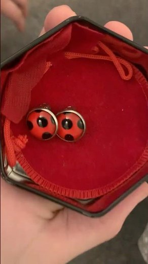 Ladybug miraculous jewellery earrings #miraculous