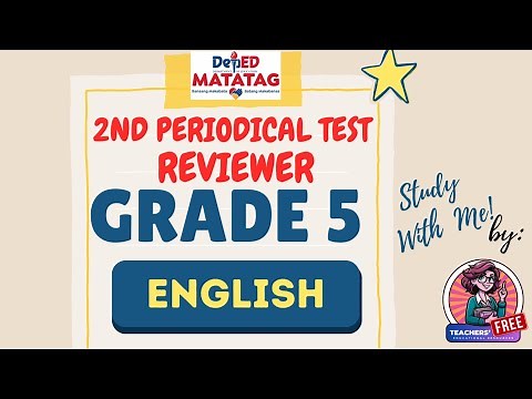 DepEd Grade 5 English 5 2nd Periodical Test Reviewer | Teachers FREE