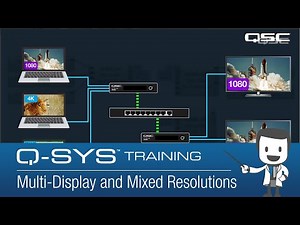 Q-SYS Video 101 - Multi-Display and Mixed Resolutions