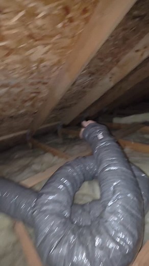 🚿💨 Bath Fan to the Attic? Yeah… that’s basically a humidifier for your roof. Today I found a bath fan venting straight into the attic. No exterior vent, no duct, just a one-way ticket for warm shower steam to the land of insulation and roof sheathing. Lucky break — no mold party yet. But trust me, moisture up there can turn your attic into a funky mushroom farm real quick. 🍄🙅‍♂️ The good news? ✅ Cheap fix ✅ Easy fix ✅ Absolutely worth doing before your attic smells like a gym bag left in a s