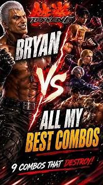 My Some Best combos Of Bryan Fury Tekken 6 Mobile Gameplay ultra hard mode #mobilegaming