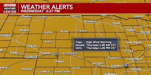High Wind Warning Thursday: Damaging gusts up to 60 mph and colder temperatures