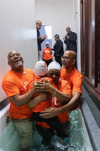 A little about The Luke… Today, baptisms happen right here in our sanctuary as lives are made new in Christ. But in the 1940s, members of St. Luke Missionary Baptist Church were baptized in the Happy Hole — a creek that flowed into the San Jacinto River. Different places. Same power. The same God at work through 125 years of ministry at The Luke. #125YearsStrong #WeAreTheLuke #TheLukeChurch #ChurchHistory #LegacyOfFaith #Baptism #ChristianCommunity #WeDoLifeTogether | The Luke Church