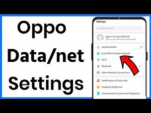 Oppo Mobile Data Settings | Internet Setting In Oppo Mobile