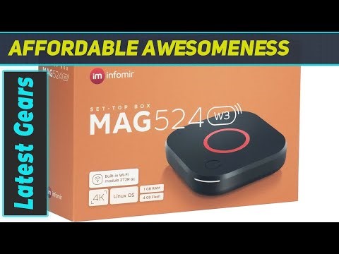 MAG524w3 4K Linux Set-Top Box Review with HEVC Support | Doordarshan MAG524W3 Unboxing and Features