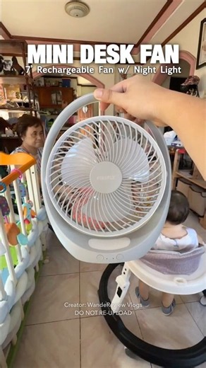This Mini Desk Fan Is a Game Changer! 🌬️🔥 | Portable & Rechargeable
