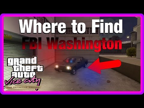FBI car location | GTA Vice City Definitive Edition