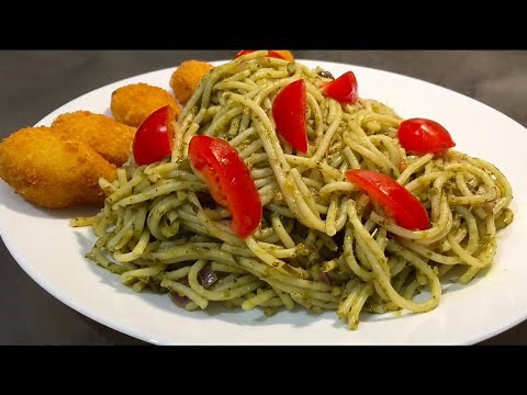 Pesto Spaghetti with Ready Made Sauce | Easy and Quick Recipe | Italian Pesto Pasta