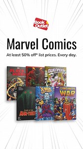Ready to redefine epic savings? All Marvel comics are 50%+ off list prices at Book Outlet. Time to upgrade your collection. | Book Outlet | Facebook