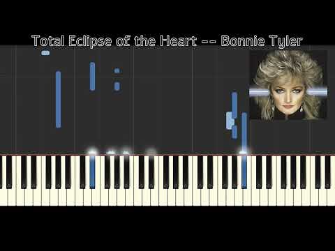 Bonnie Tyler - Total Eclipse of the Heart -- Piano Tutorial