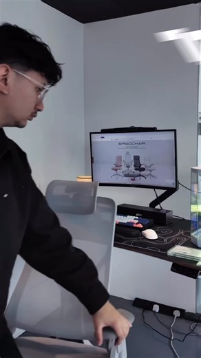 Work with style, comfort, and versatility, the TT Airflex Ergochair has it all. 🌟 Pair it with our Titus X Smart Desk for the ultimate workstation setup. Rest well, work well, and elevate your productivity like never before. 💼✨ #WorkSmart #TTRacing” | TTRacing