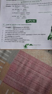 Adjectives are usually placed before nouns, but sometimes they ... | Filo