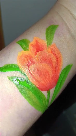 Flower face paint ideas😍🔥#facepaintingideas #satisfying #flowers #art #shorts #viralart
