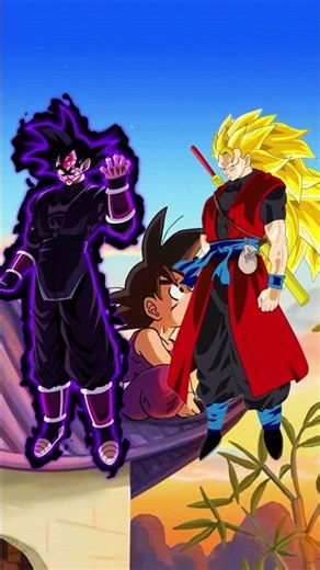 xeno goku (anime) vs xeno goku black #db #goku #gokublack #superdragonballheroes #xenogoku