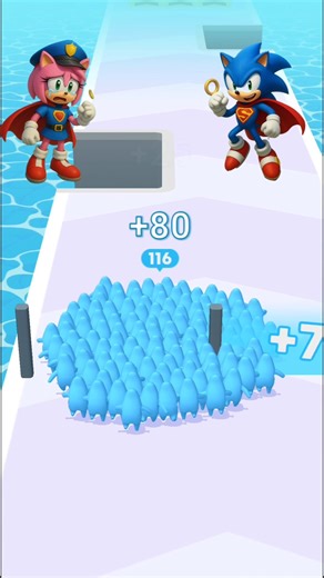 OMG! 😱 Sonic & Amy Become SUPER HEROES in Count Master 3D! 💥🦸‍♂️🦸‍♀️ #sonicthehedgehog #viralshorts