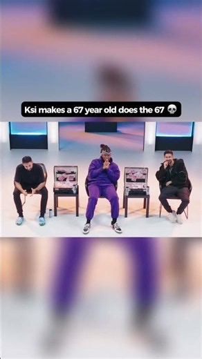 ksi makes a 67 year old do the 67 meme. 💀😭 #ksi #shorts #trynottolaugh #67