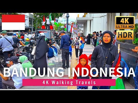 🇮🇩 BANDUNG, Indonesia 4K Immersive Walking Tour - February 2025｜4K HDR 60fps