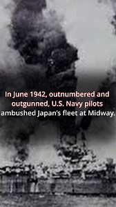 537K views · 22K reactions | Six months after Pearl Harbor, America struck back. The Battle of Midway turned the tide of the Pacific — and changed the course of history. Four enemy carriers sunk. A war reversed. Would you have taken off that day? ✈️ #BattleofMidway #ww2 #AmericanHistory #historyreels #DidYouKnow #warstories #usnavy | The Forgotten Age | Facebook