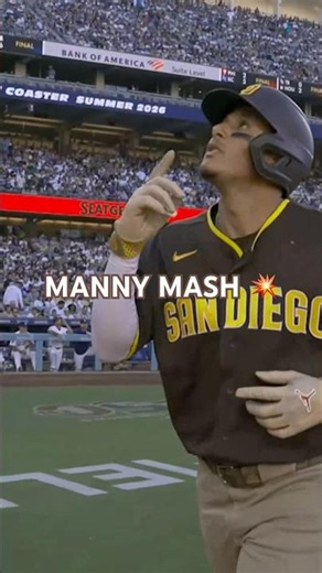 Manny Mash 💥 #mlb #padres #baseball #sports #highlights #homerun #sandiegopadres #mannymachado