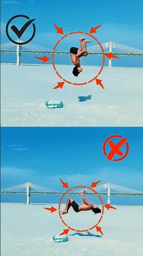 The Perfect Way to Do a Backflip 💐backflip 🤔tutorial gymnastics 🤔parkour ❤️acrobatic🥀😞