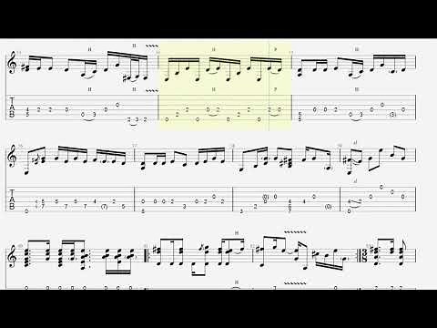 Nothing Else Matters - Metallica - Fingerstyle Guitar TAB