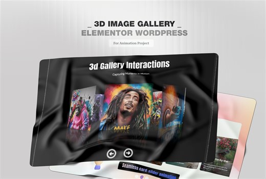 Elementor - 3D Image Gallery with Scroll Wordpress