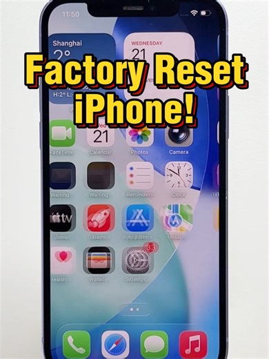 Factory Reset iPhone without Password in Seconds! #factoryresetiphone #tuneskitiphoneunlocker