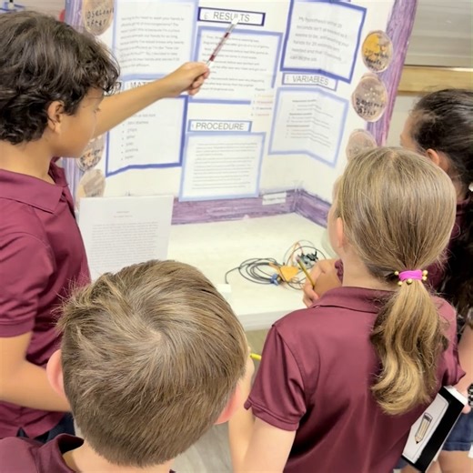 Master's Academy Official on Instagram: "🔬 7th Grade Science Fair 🔍 Our 7th graders put their curiosity to work at this year’s Science Fair — and then took it a step further by sharing what they learned with our 4th graders! Each student chose a question to test, formed a hypothesis, and used the steps of the scientific method to find answers. Projects ranged from discovering the best heat protectant for hair, to testing the most effective fertilizer for plant growth, to figuring out how to ke