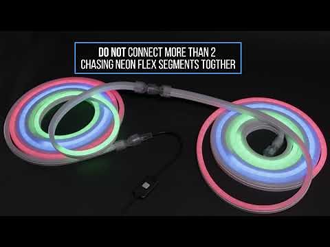 American Lighting Color Changing Neon Flex Light Tutorial- Connecting 2 Segments