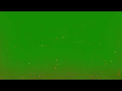Fire sparkles Green Screen(FREE TO USE)