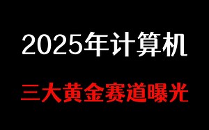 赢在未来！2025年计算机专业三大黄金赛道曝光，程序员未来10年必须抓住的风口专业！