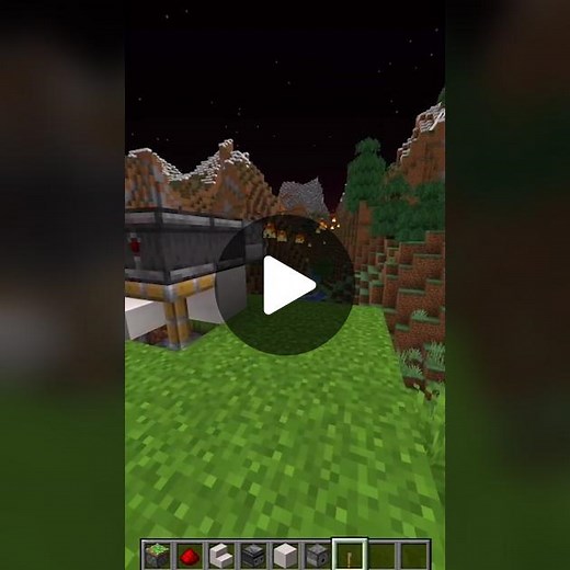 Fire Shooter💞🔥 #minecraft #block #building #tutorial #fire