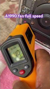 The fan is working at full speed even though the hardware temperature is normal.