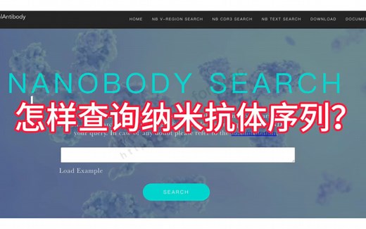 怎样查询纳米抗体序列？