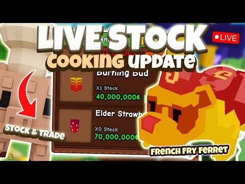 🔴LIVE GROW A GARDEN STOCK 24/7 | SEEDS, EGGS AND TRADE COOKING UPDATE