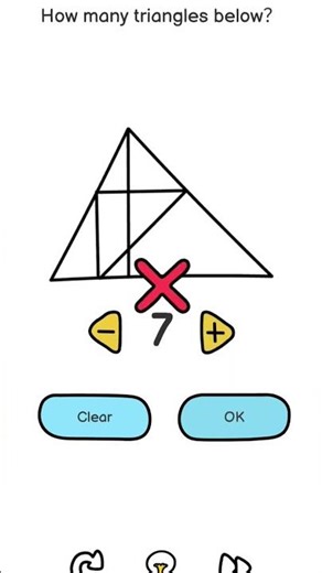 how many triangles below brain out 172th level 🎚️😍#brainout