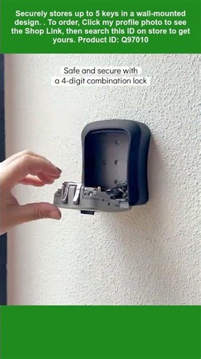 This is a combination lock key safe box.