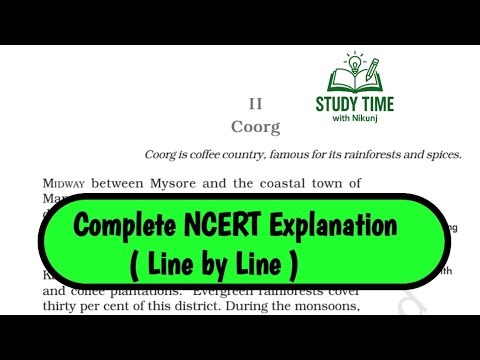 Coorg Part 2 | Class 10 English | Glimpses of India | NCERT First Flight 2025-26