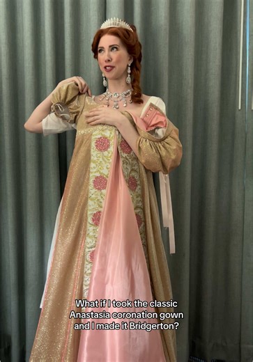 Creating Anastasia's Coronation Gown in Bridgerton Style