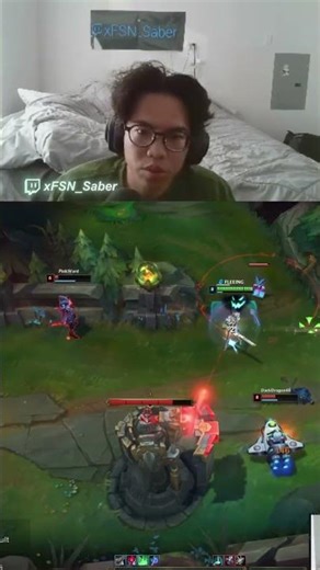 Saber Caitlyn vs Shaco incredible outplay