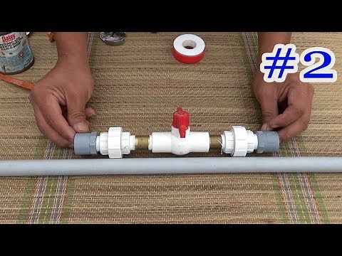 SUPER FACIL Y RAPIDO ASI ES COMO COLOCO UNA LLAVE DE PASO CON UNIONES UNIVERSALES