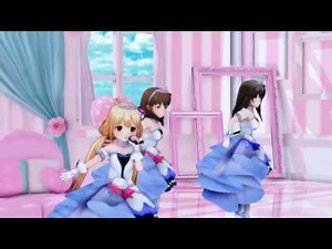 【デレステMMD】杏、文香、まゆでStart Ribbon
