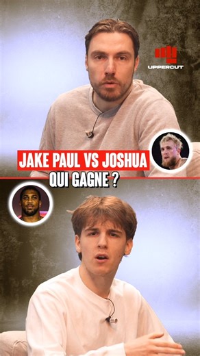 ⚔️ JAKE PAUL VS ANTHONY JOSHUA : QUI VA GAGNER ? LE DUEL ! Dans la nuit du vendredi 19 au samedi 20 décembre, le YouTubeur et l'ancien champion poids lourds vont s’affronter en boxe anglaise ! Qui s'imposera ? On s'affronte 👊 #jakepaul #anthonyjoshua #combat | Uppercut Combat