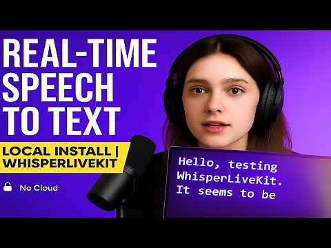“Real-Time Transcription with WhisperLiveKit | Local Install, Speaker ID & Live Captions”