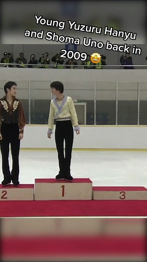 Young Yuzuru Hanyu and Shoma Uno in 2009